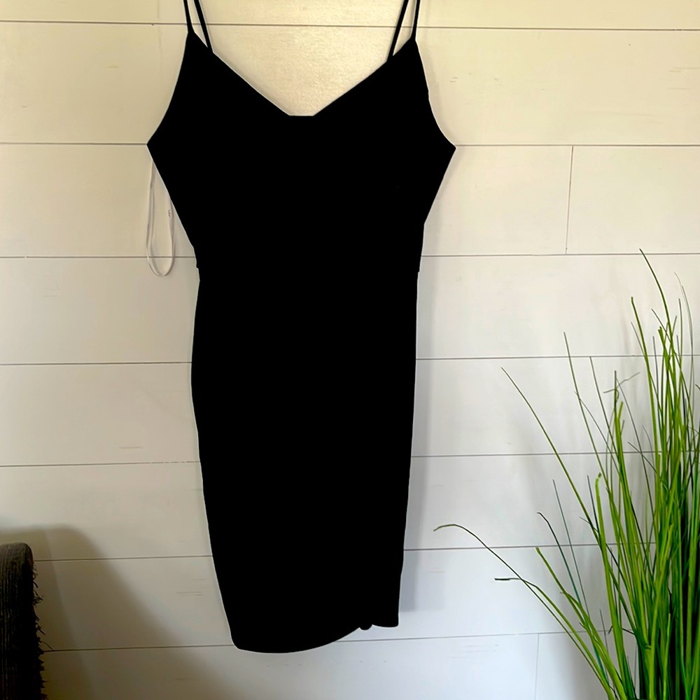 Black Lulus cocktail dress.  1X